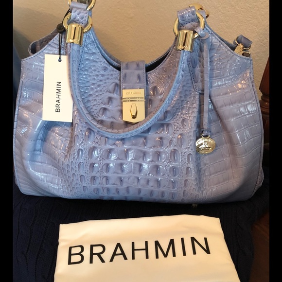 Brahmin Handbags - 🎁🎁AUTHENTIC BRAHMIN ELISA HOBO BAG IN PERIWINKLE